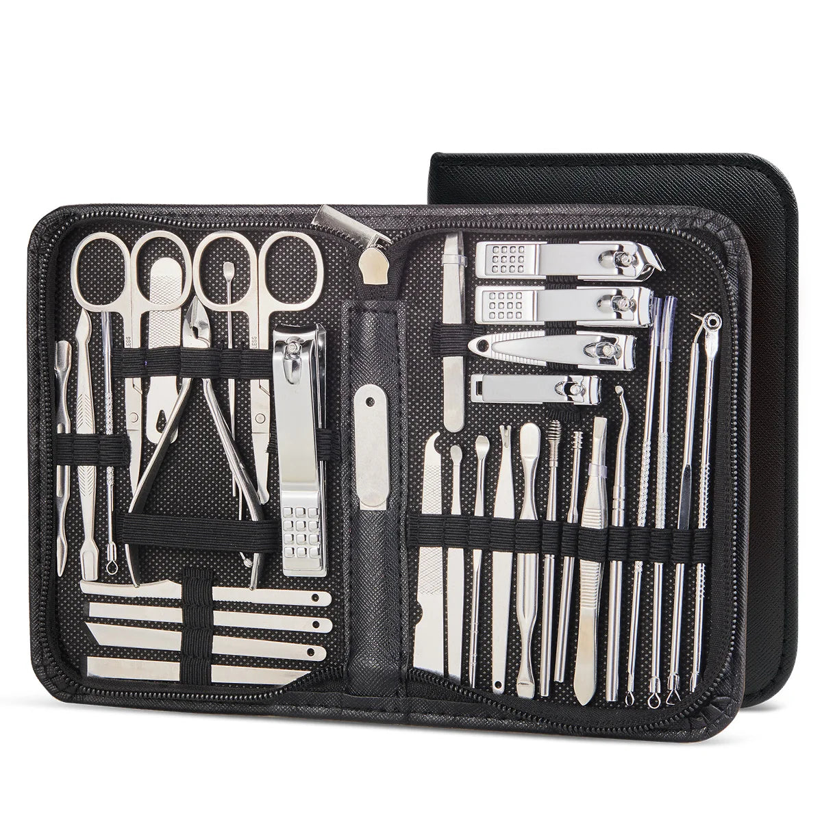 8/32Pcs Manicure Set Professional Pedicure Kit Nail Scissors Grooming Kit Stainless Steel Manicure Cutters Nail Beauty Tools