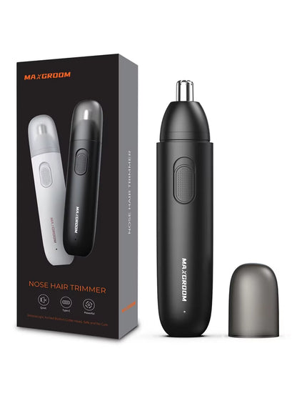 Nose Hair Trimmer for Men Rechargeable 360 Rotating Dual-Blade Electric Shaver Eyebrows Nose Hair Trimmer Painless Safe