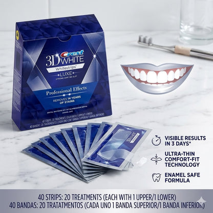 Tiras Blanqueadoras Dentales 20 Días – 20 Tiras